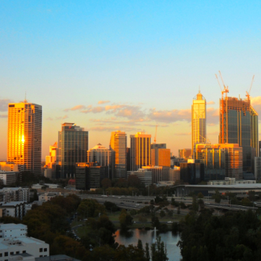 Perth at sunset